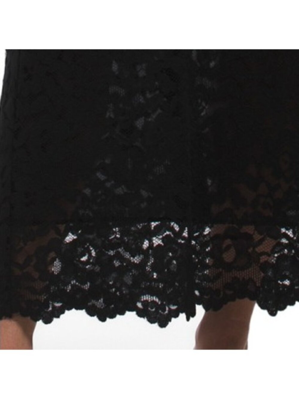 JL LUXE LABEL Sleeveless Bow Lace Dress - Picture 4 of 5